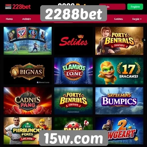 Opções de jogos disponíveis no 2288bet